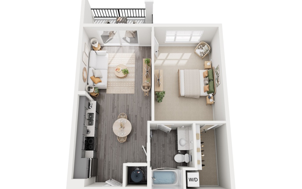 1B.1 - 1 bedroom floorplan layout with 1 bathroom and 752 - 837 square feet 1B.1 - 1 bedroom floorplan layout with 1 bathroom and 752 - 837 square feet