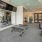 gym with recessed lighting throughout